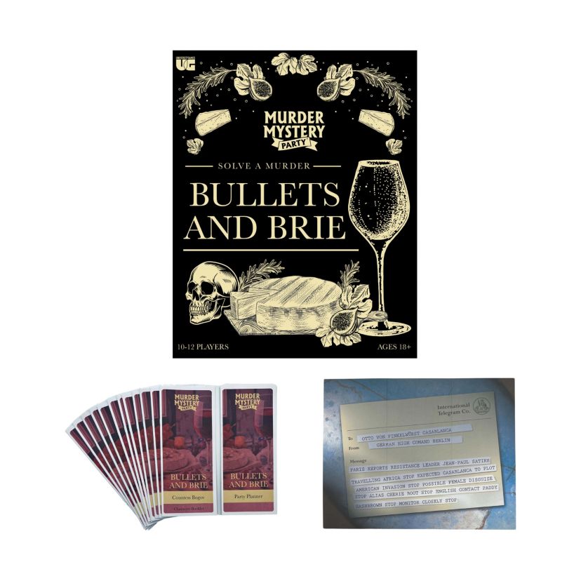 Murder Mystery Party - Bullets and Brie