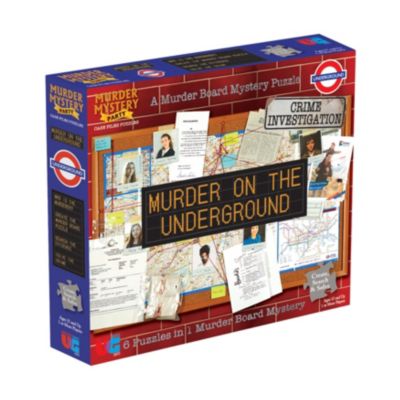University Games Murder Mystery Party Case Files Puzzles  Murder on the Underground 1000 Pcs