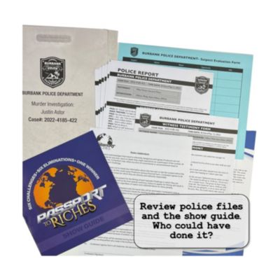 Murder Mystery Party Case Files Puzzles - Passport to Murder: 1000 Pcs