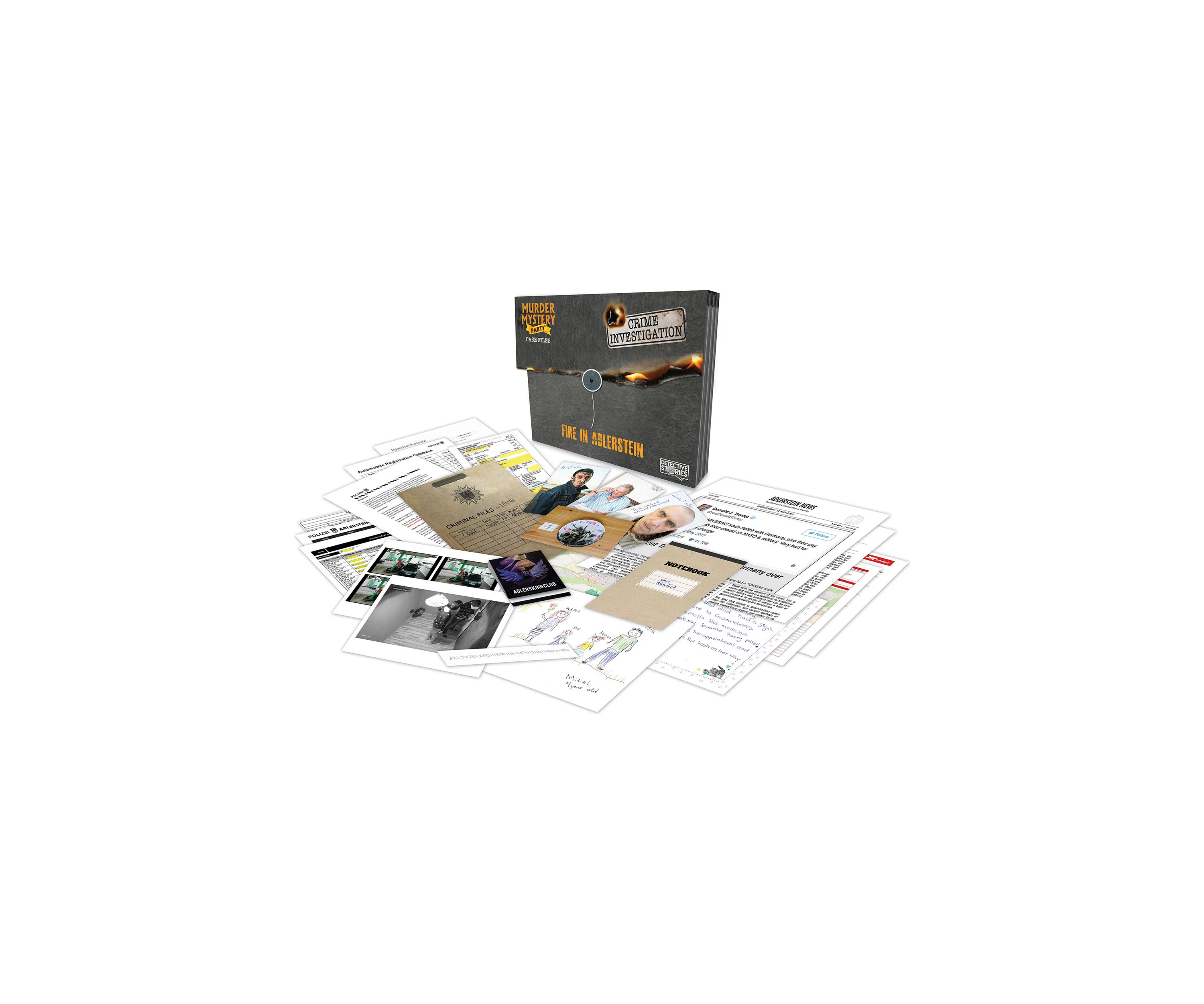 Murder Mystery Party Case Files: Fire in Adlerstein
