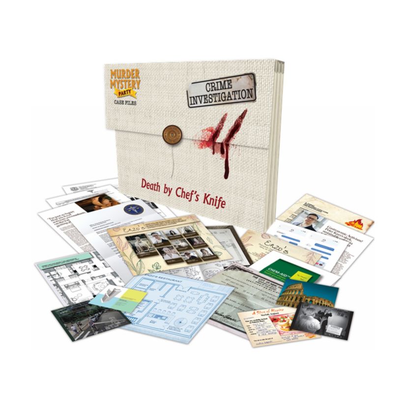 Murder Mystery Party Case Files: Death By Chefs Knife