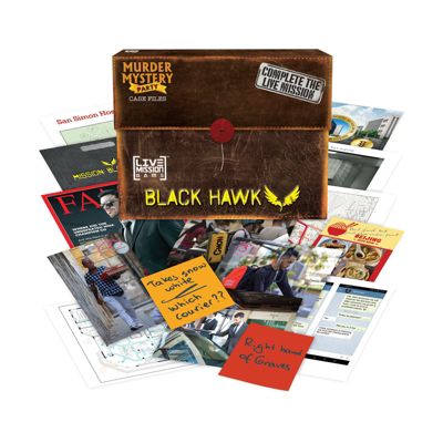 Murder Mystery Party Case Files: Black Hawk Live Mission Game