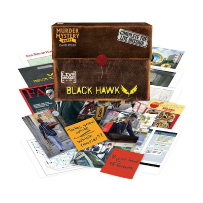 University Games Murder Mystery Party Case Files Black Hawk Live Mission Game