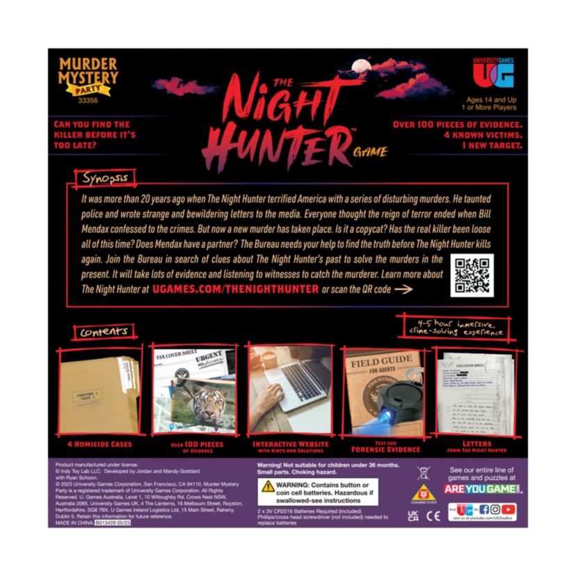 Murder Mystery Party - The Night Hunter Game