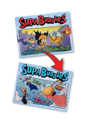 Dog Man Supa Buddies Lenticular Jigsaw Puzzle: 100 Pcs