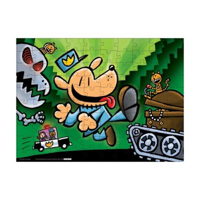 Dog Man Unleashed Jigsaw Puzzle: 100 Pcs