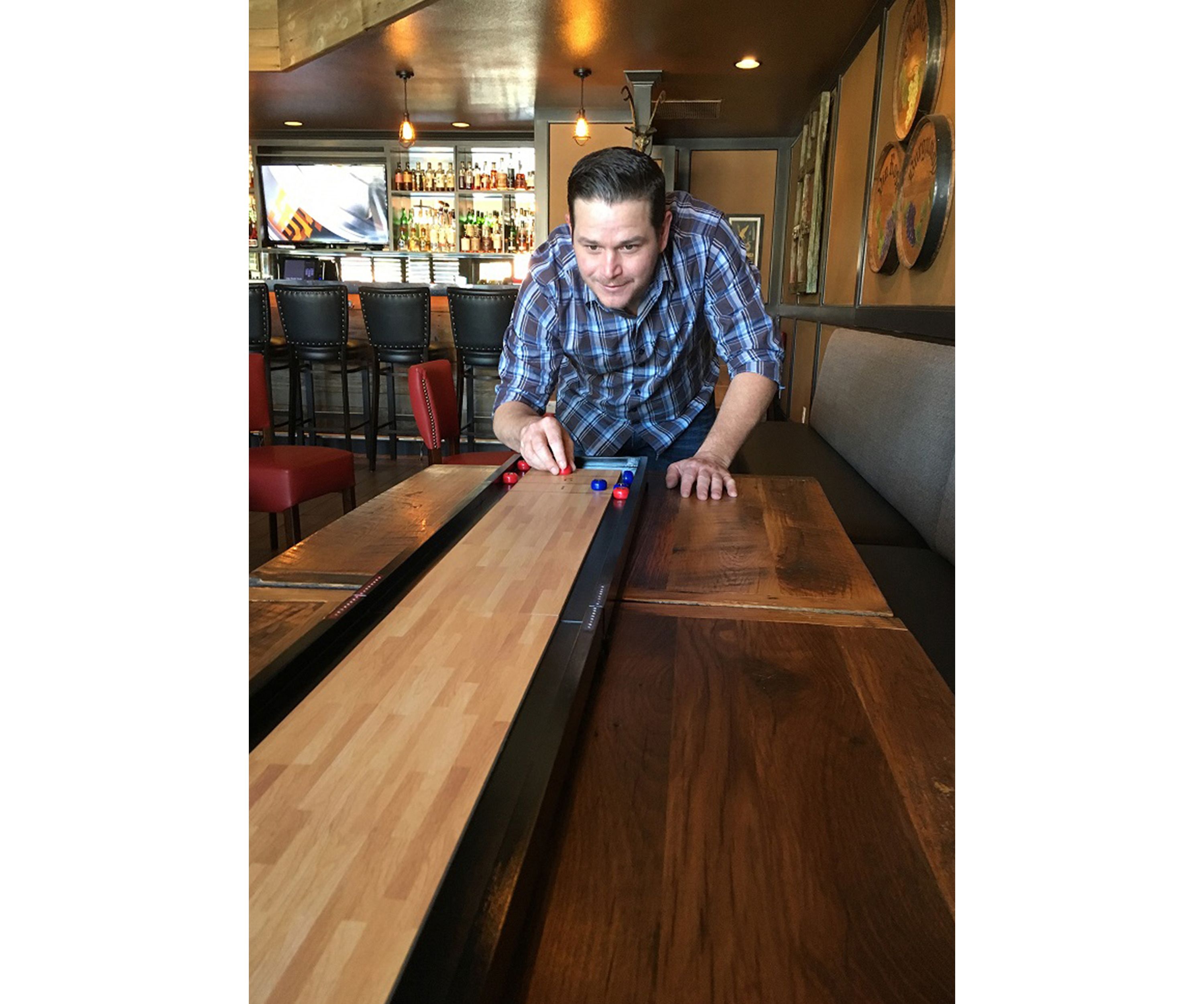 Table Top Shuffleboard Skill Game