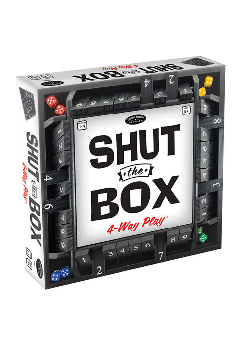Shut the Box 4-Way Play Family Game