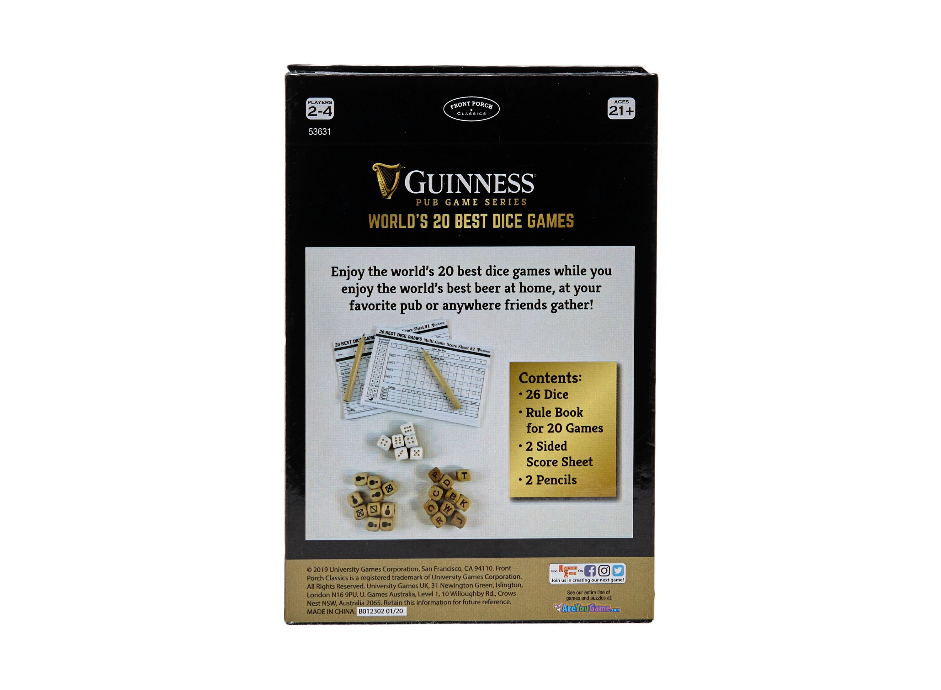 Guinness Pub Game Series - Worlds 20 Best Dice Games
