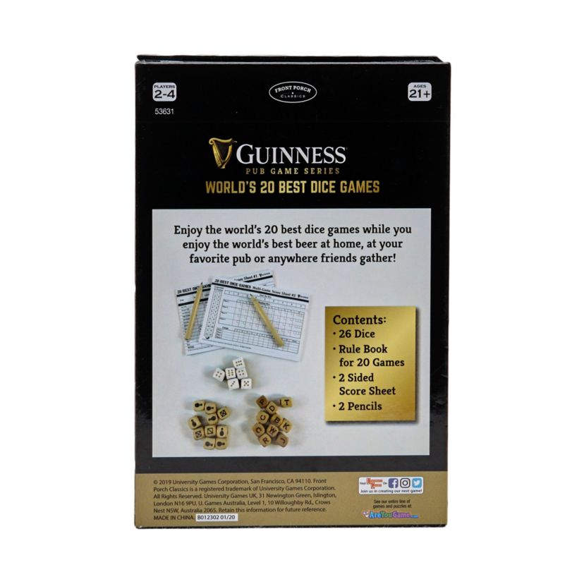 Guinness Pub Game Series - Worlds 20 Best Dice Games