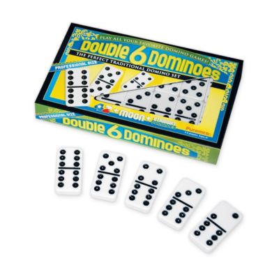 Double 6 Black Dot Dominoes - Professional Size