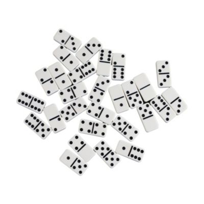 Double 6 Black Dot Dominoes - Professional Size