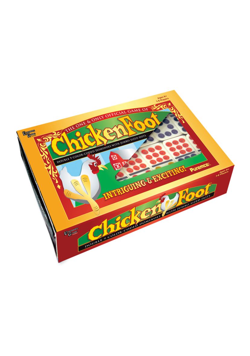 ChickenFoot Double 9 Color Dot Dominoes - Professional Size