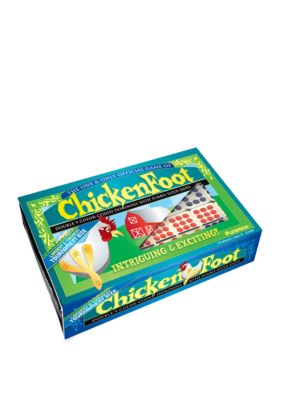 Tournament Size ChickenFoot Double 9 Color Dot Dominoes