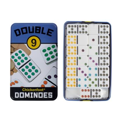 Double 9 Chickenfoot Dominoes