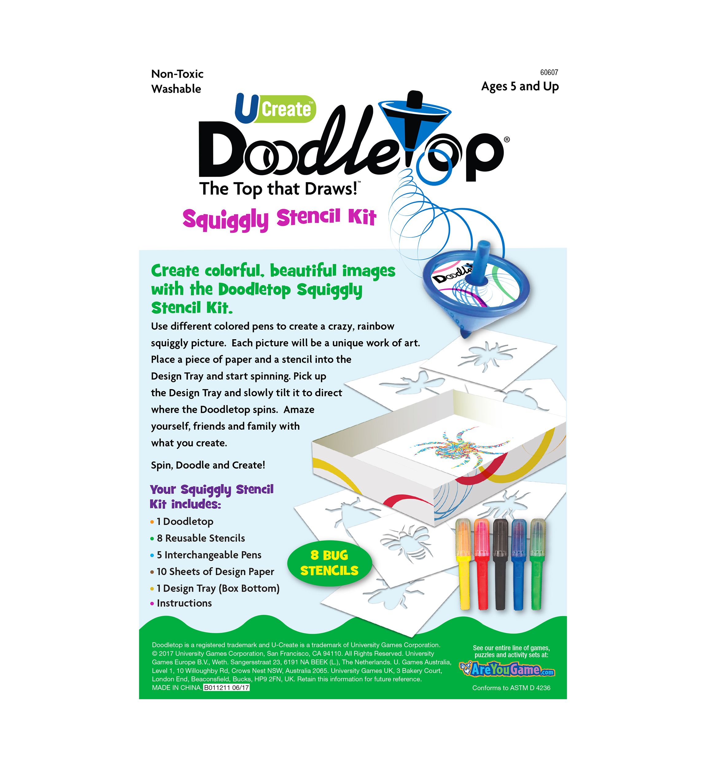 Doodletop Stencil Kit - Bugs