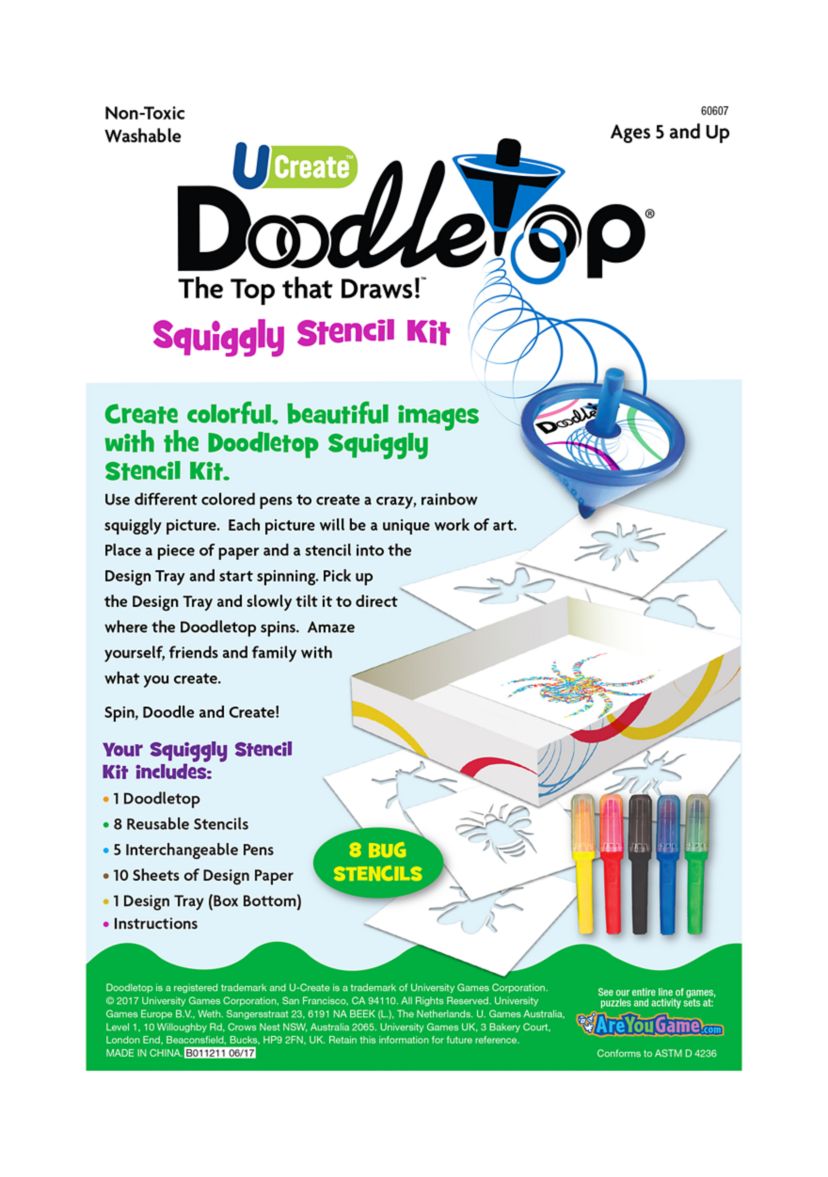 Doodletop Stencil Kit - Bugs