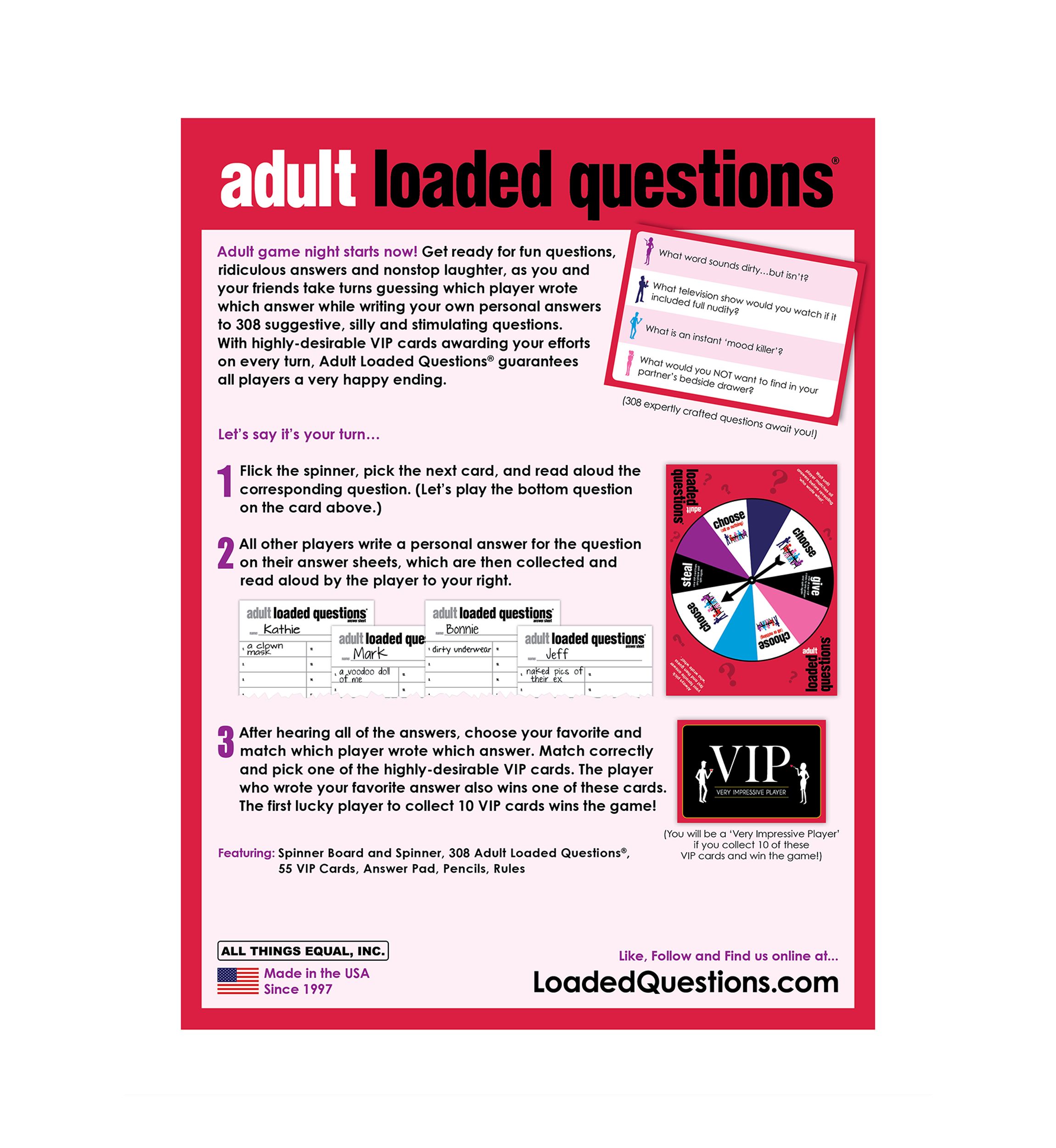 Adult Loaded Questions