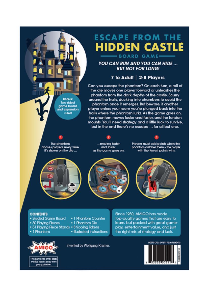 Escape from the Hidden Castle Board Game