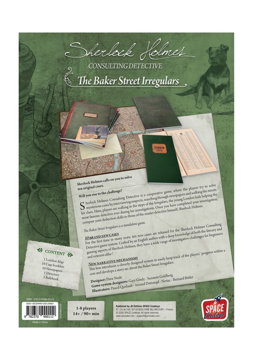 Sherlock Holmes Consulting Detective - The Baker Street Irregulars