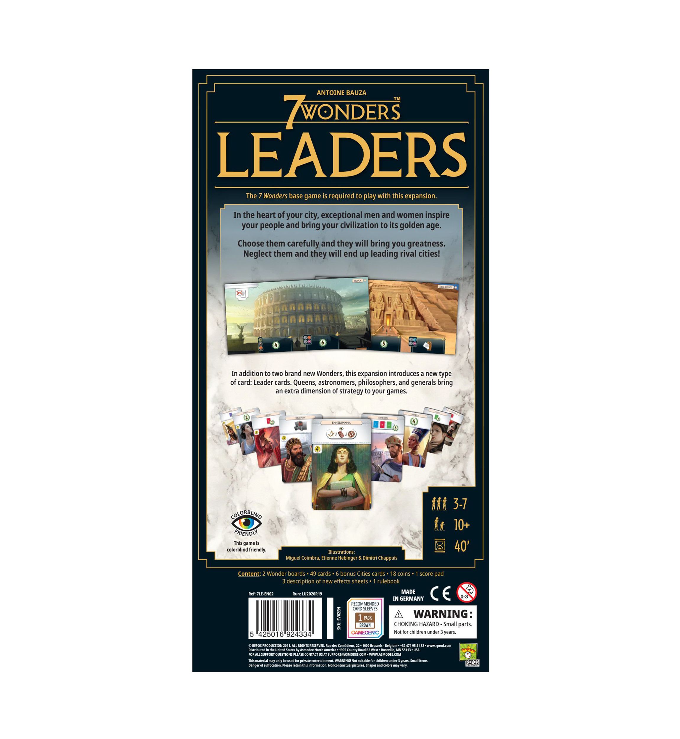 7 Wonders: Leaders Expansion (New Edition)