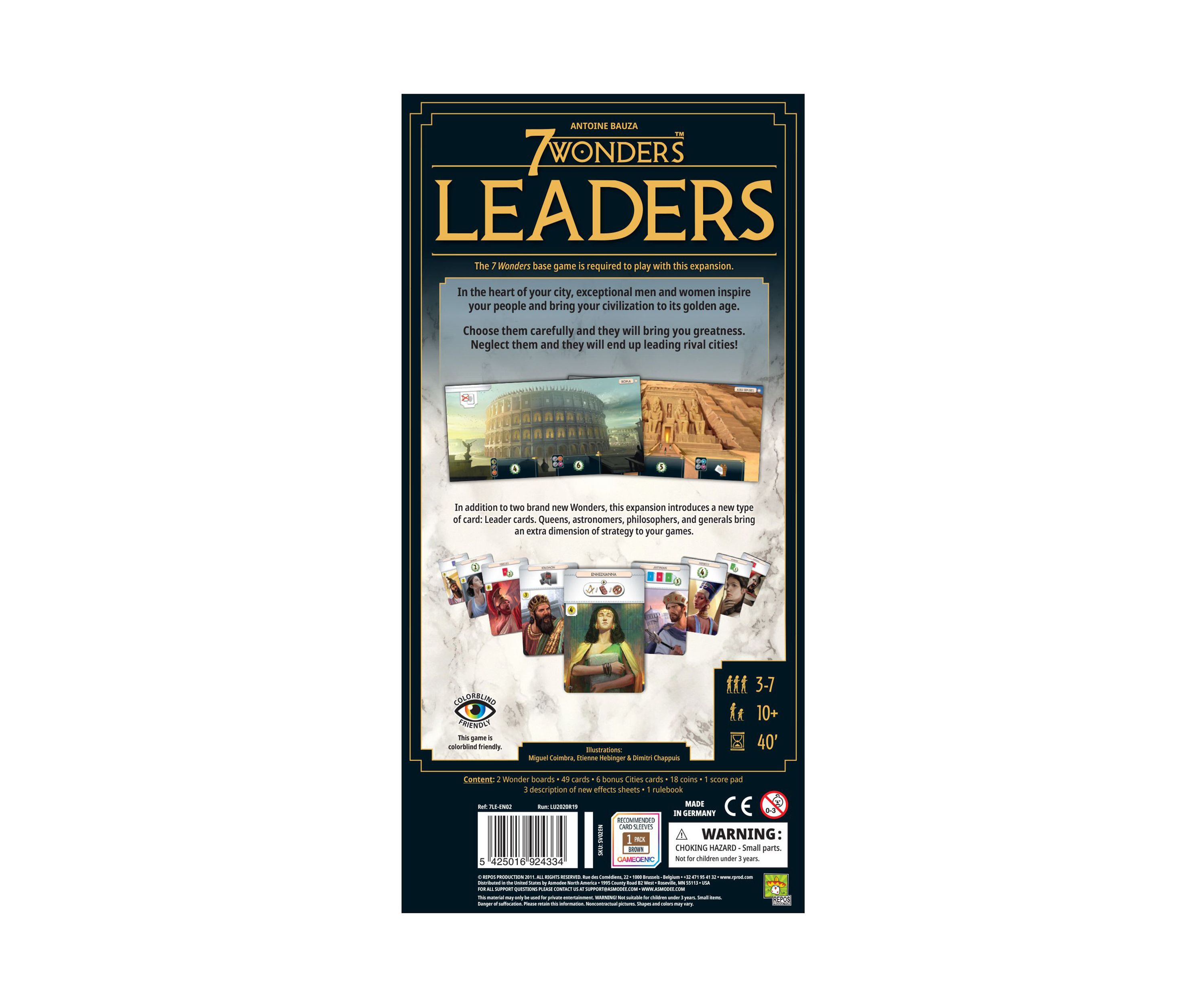 7 Wonders: Leaders Expansion (New Edition)