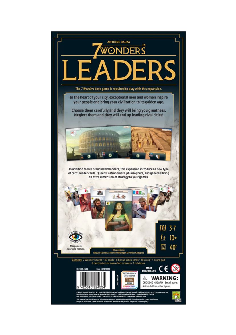 7 Wonders: Leaders Expansion (New Edition)
