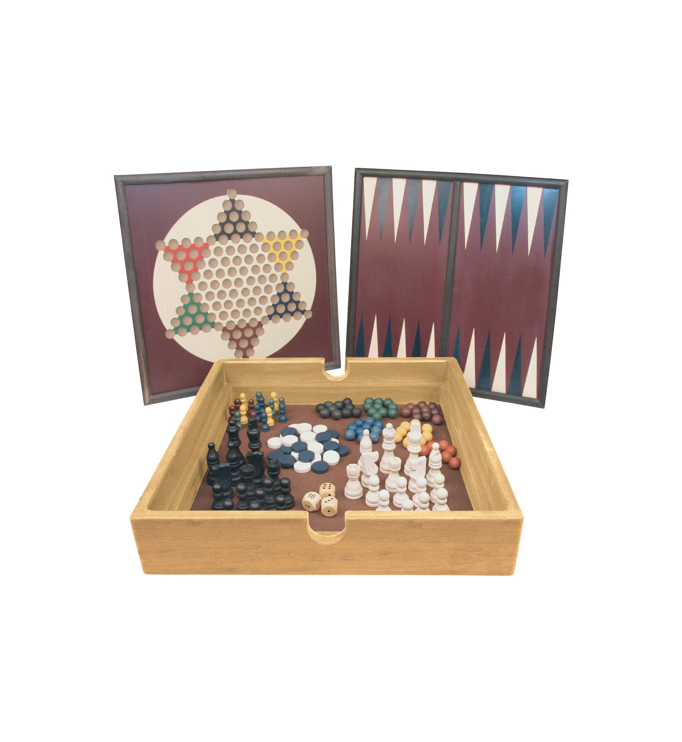5-in-1 Wood Game Set