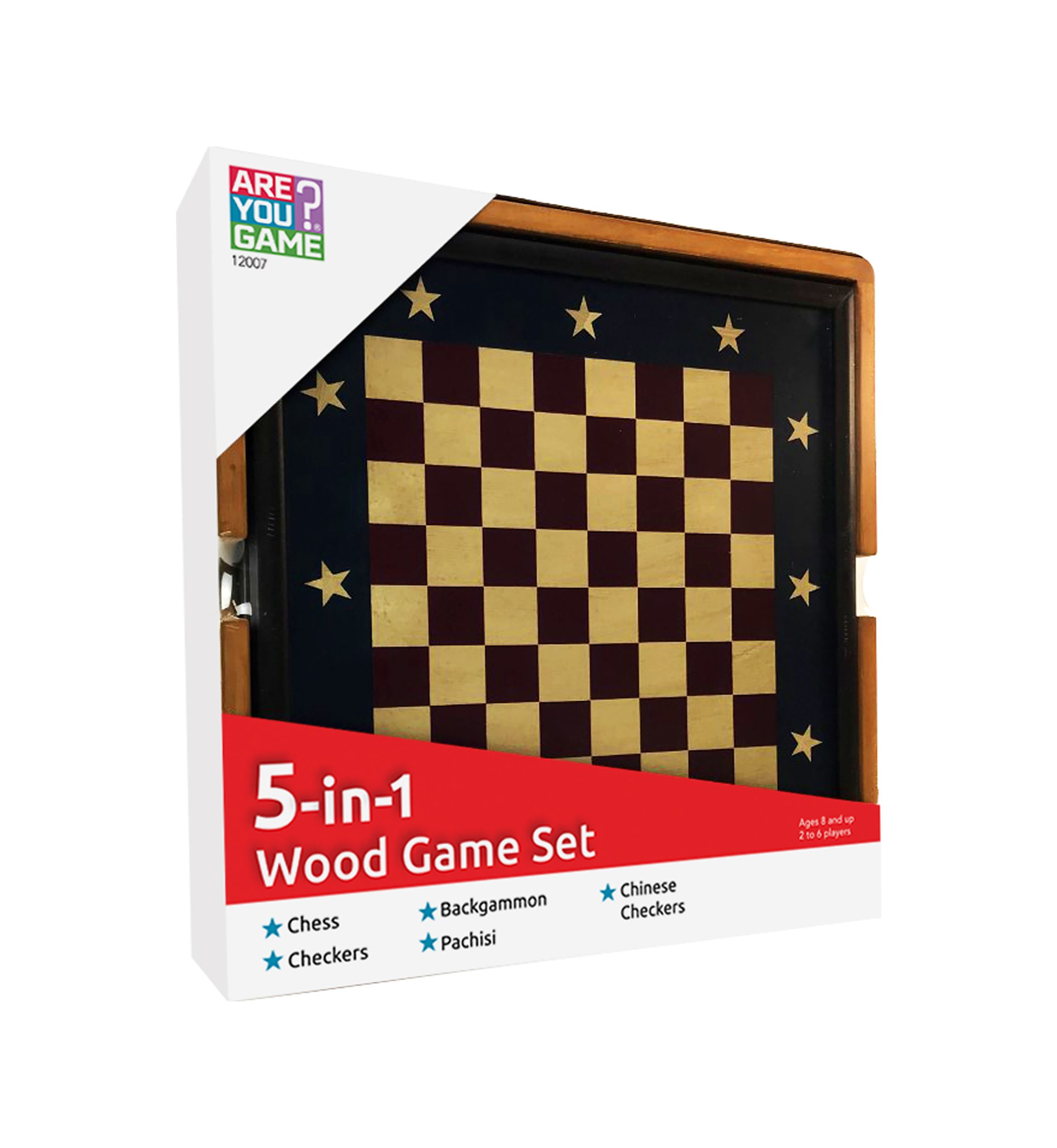 5-in-1 Wood Game Set
