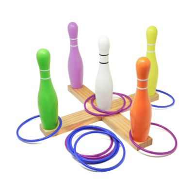 AreYouGame.com Lawn Bowling & Ring Toss Outdoor Game Set