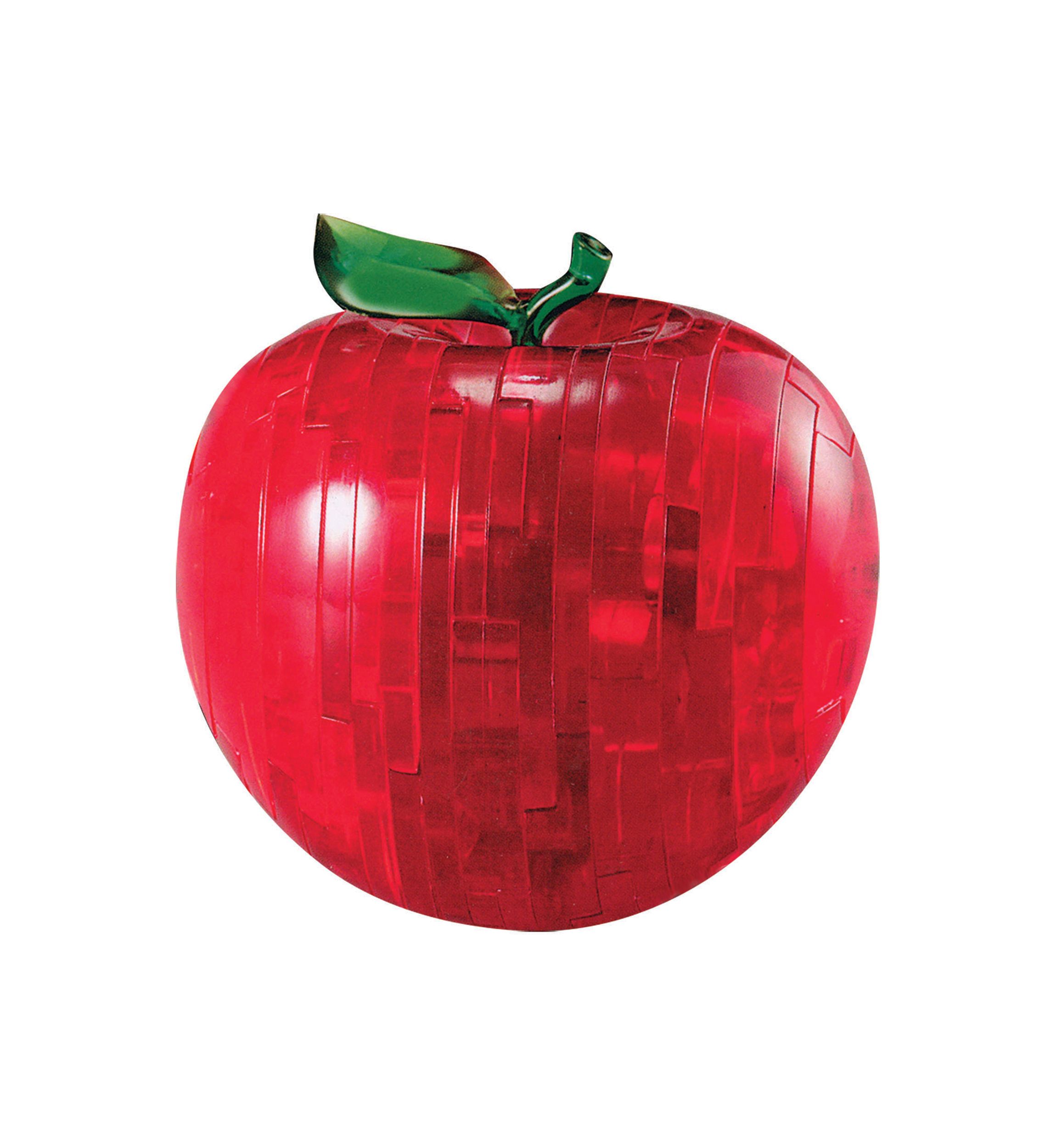 3D Crystal Puzzle - Apple (Red): 44 Pcs