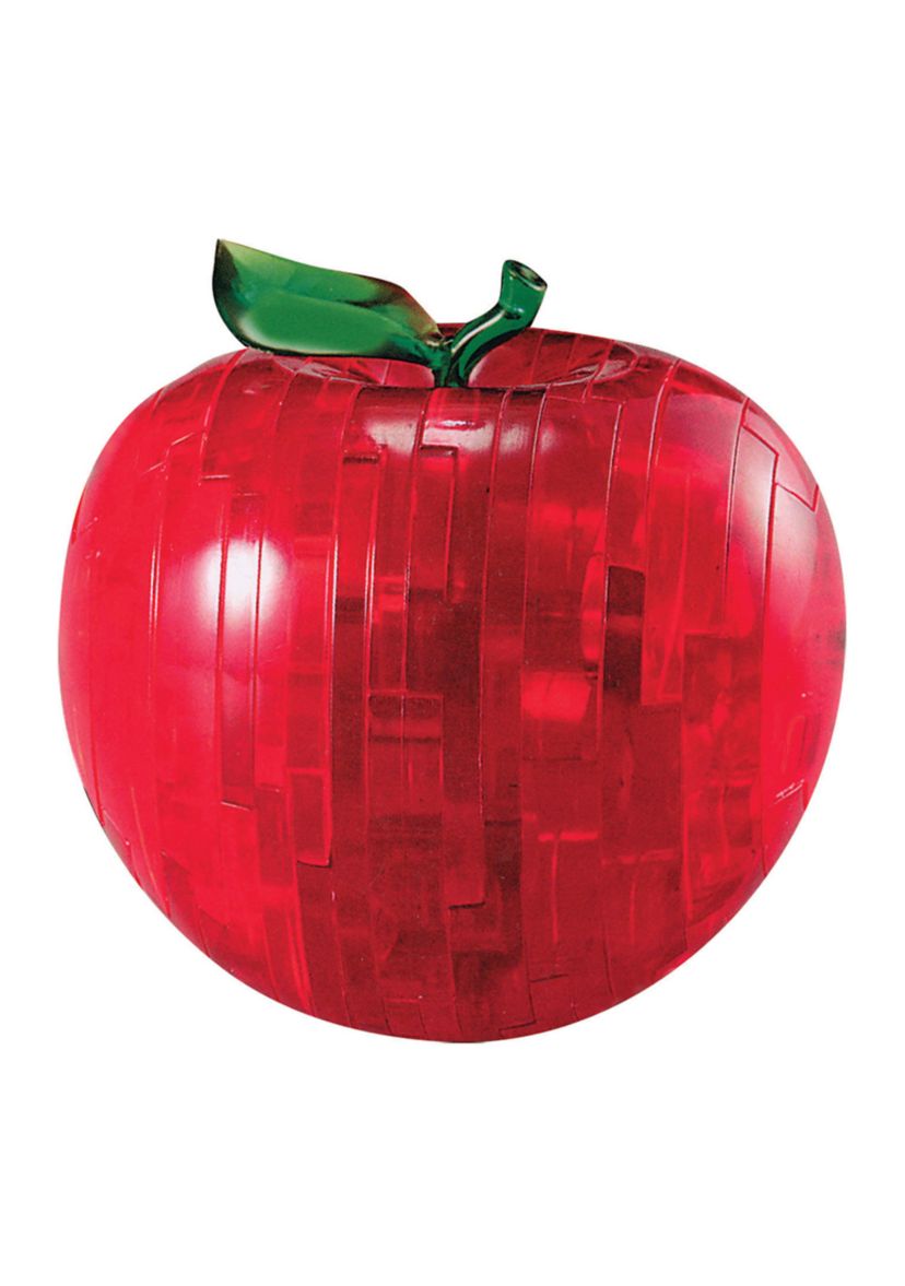 3D Crystal Puzzle - Apple (Red): 44 Pcs