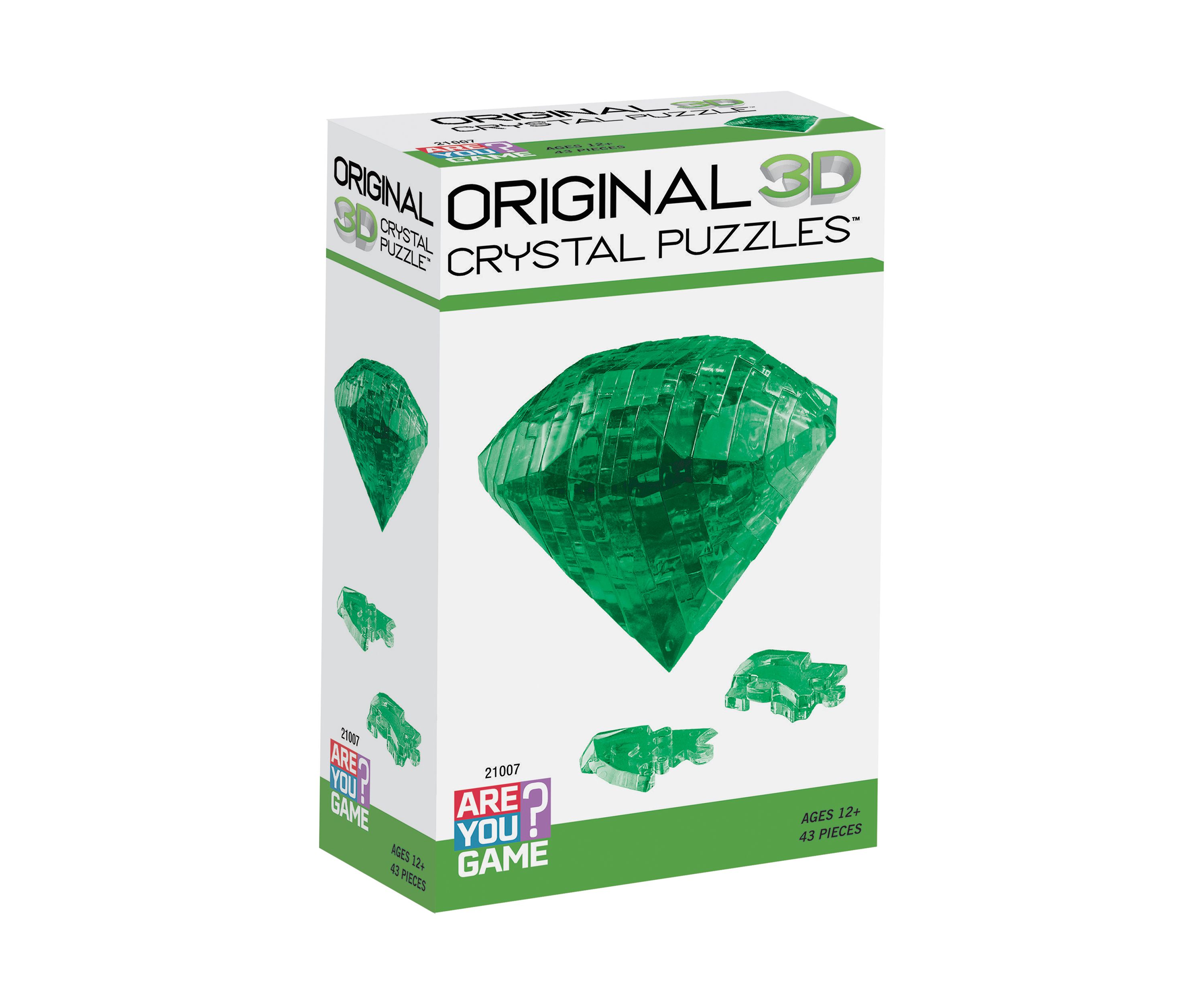 3D Crystal Puzzle - Emerald: 43 Pcs