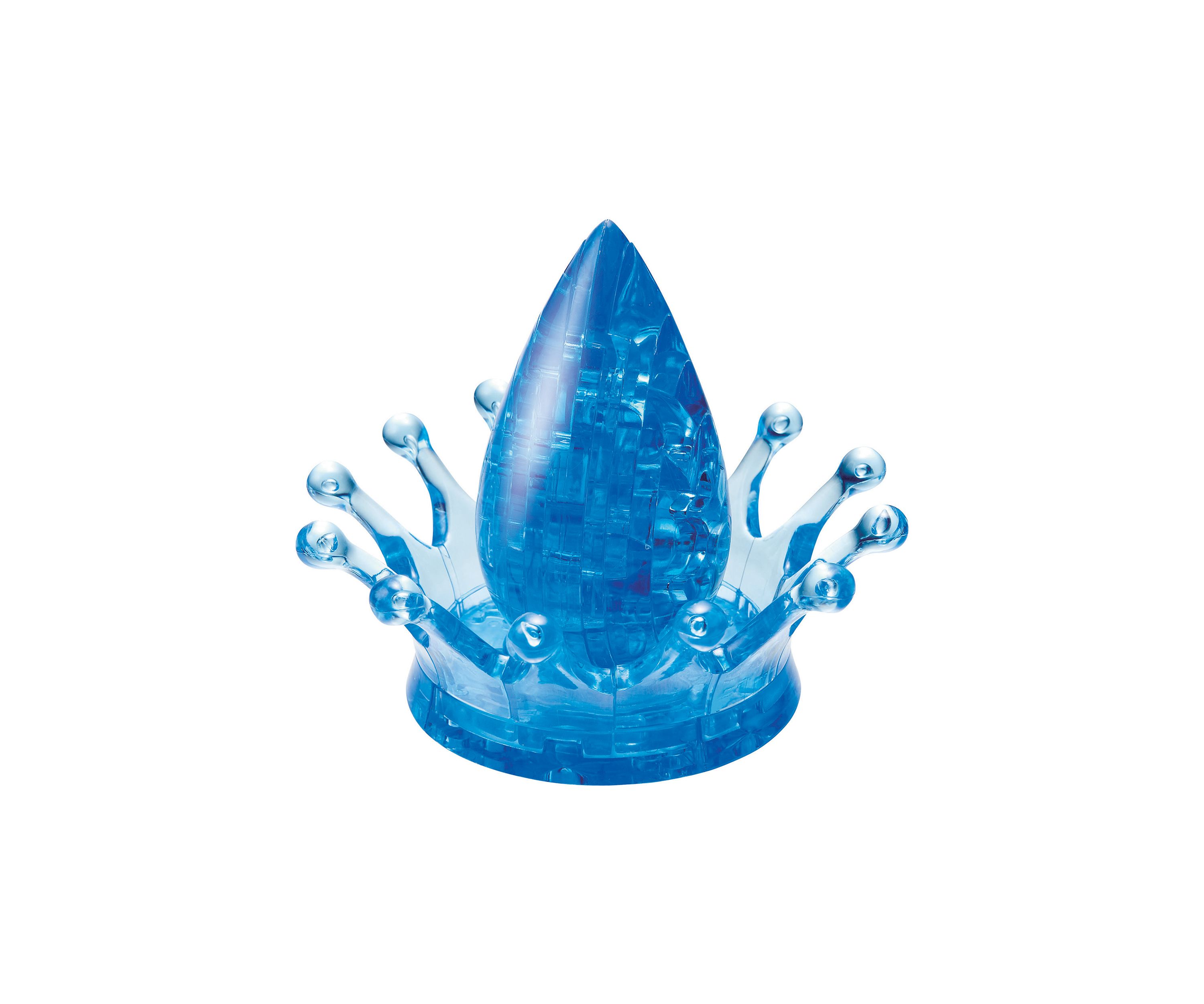 3D Crystal Puzzle - Water Crown: 42 Pcs