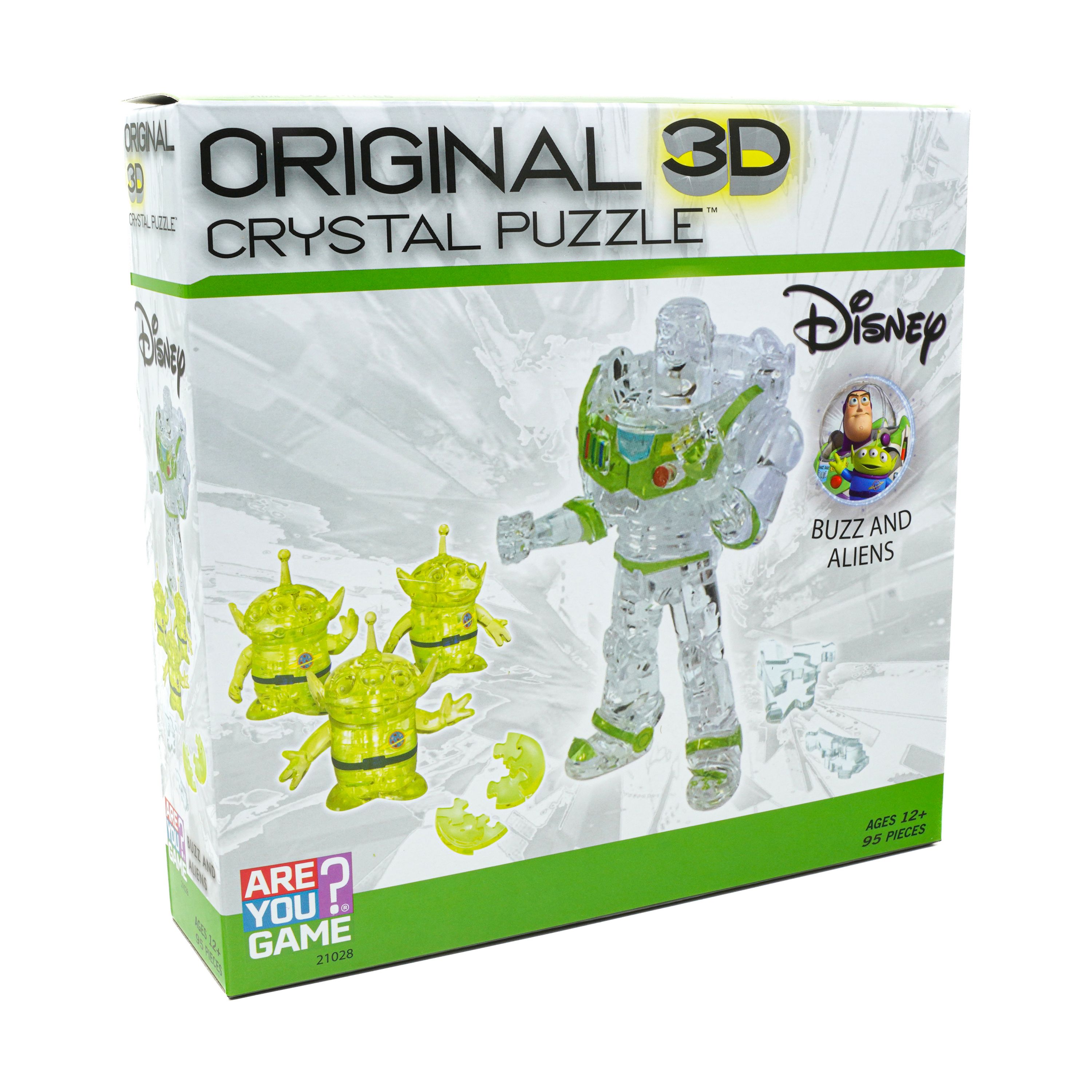 3D Crystal Puzzle - Disney Buzz and Aliens: 95 Pcs