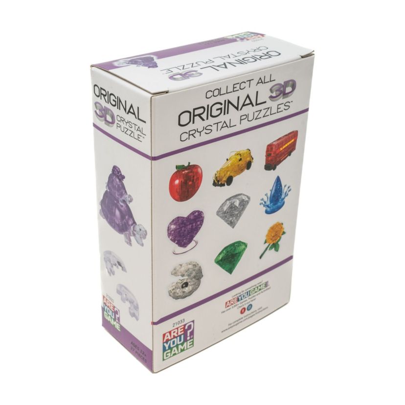 3D Crystal Puzzle - Turtles (Purple): 37 Pcs