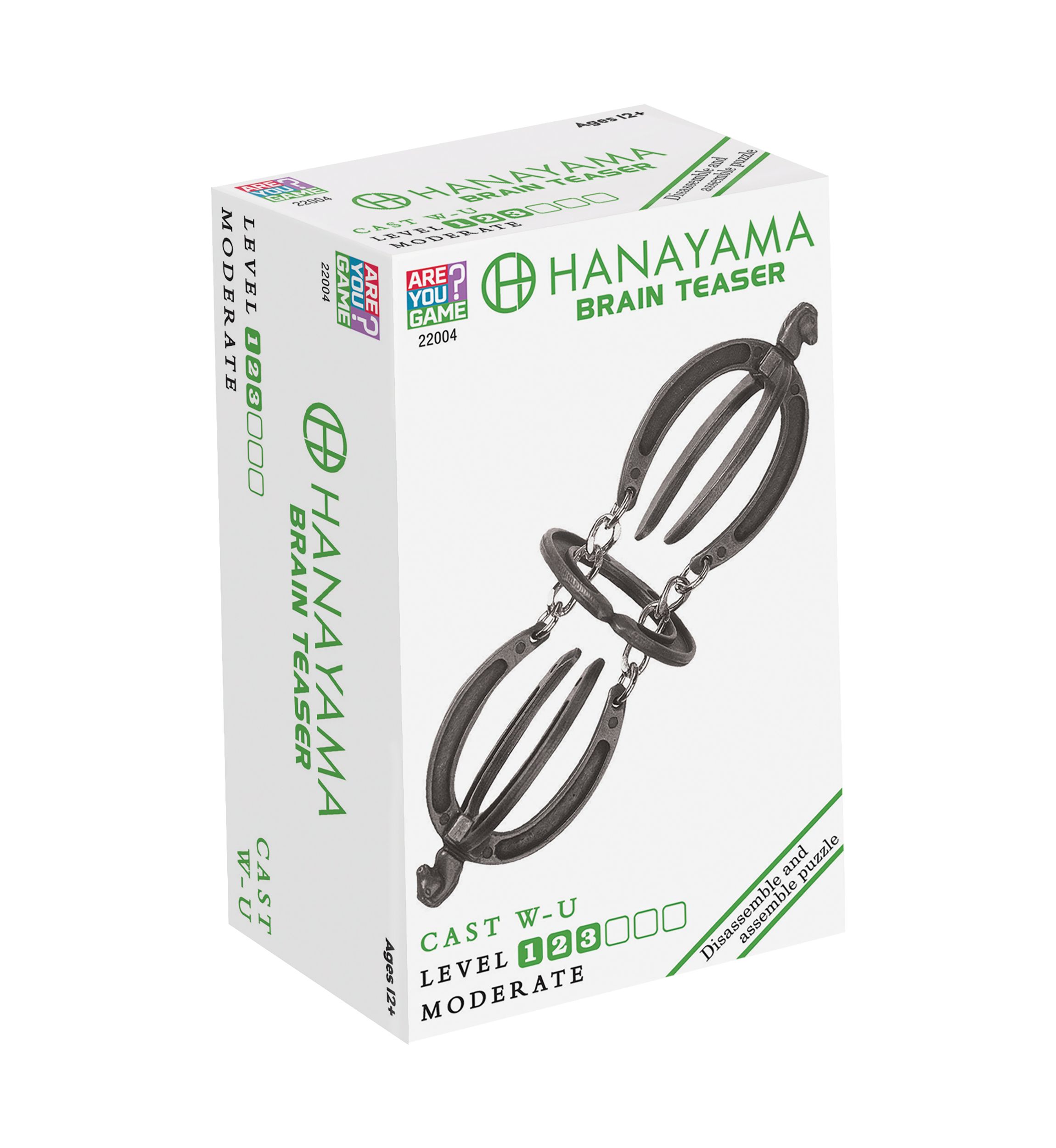 Hanayama Level 3 Cast Puzzle - W-U