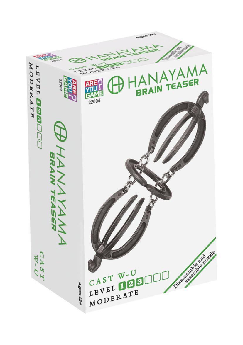 Hanayama Level 3 Cast Puzzle - W-U