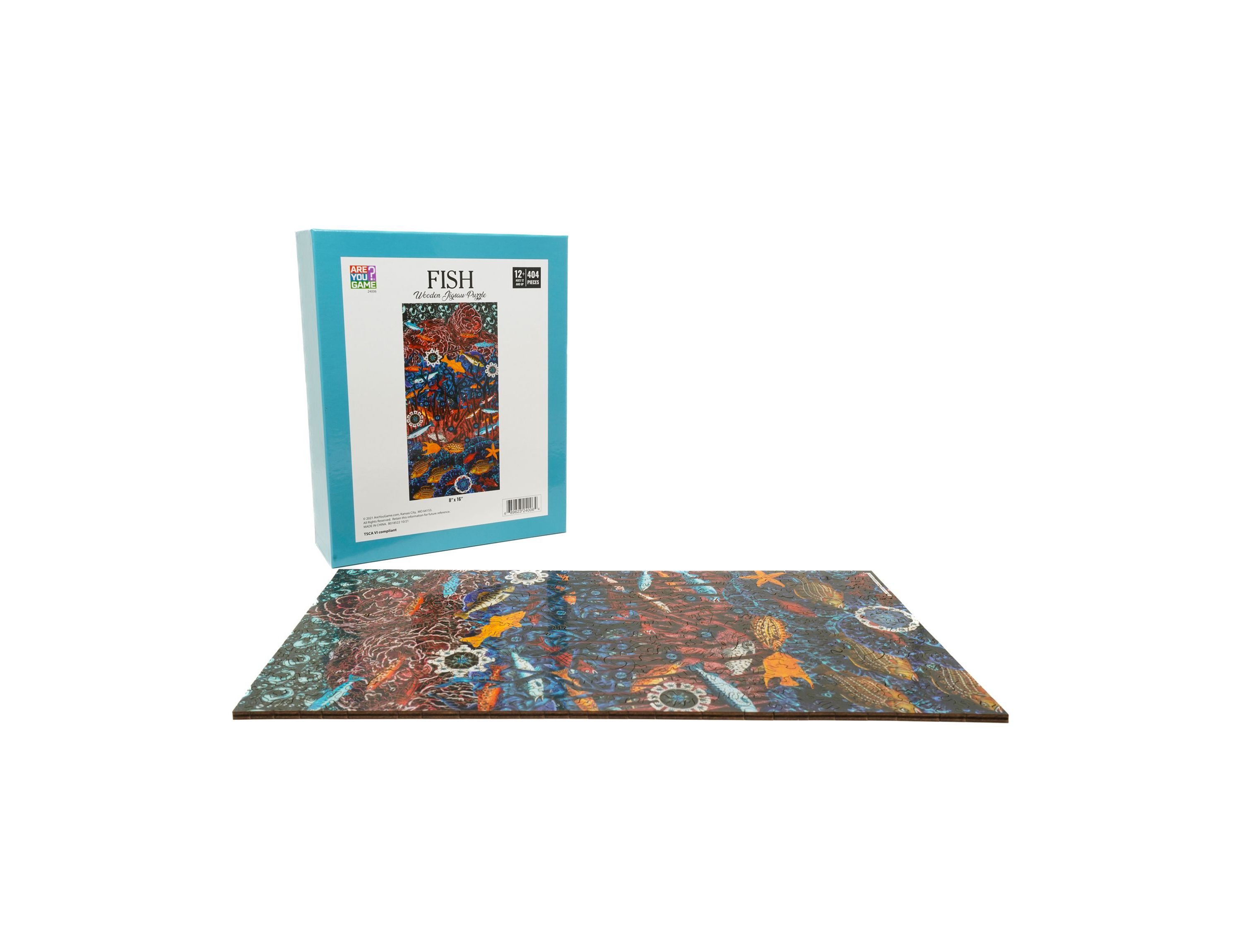Wooden Jigsaw Puzzle - Fish: 404 Pcs