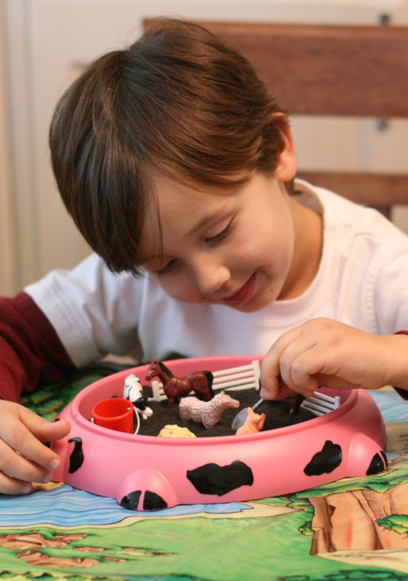 Piggy Farm Sandbox Critters Play Set