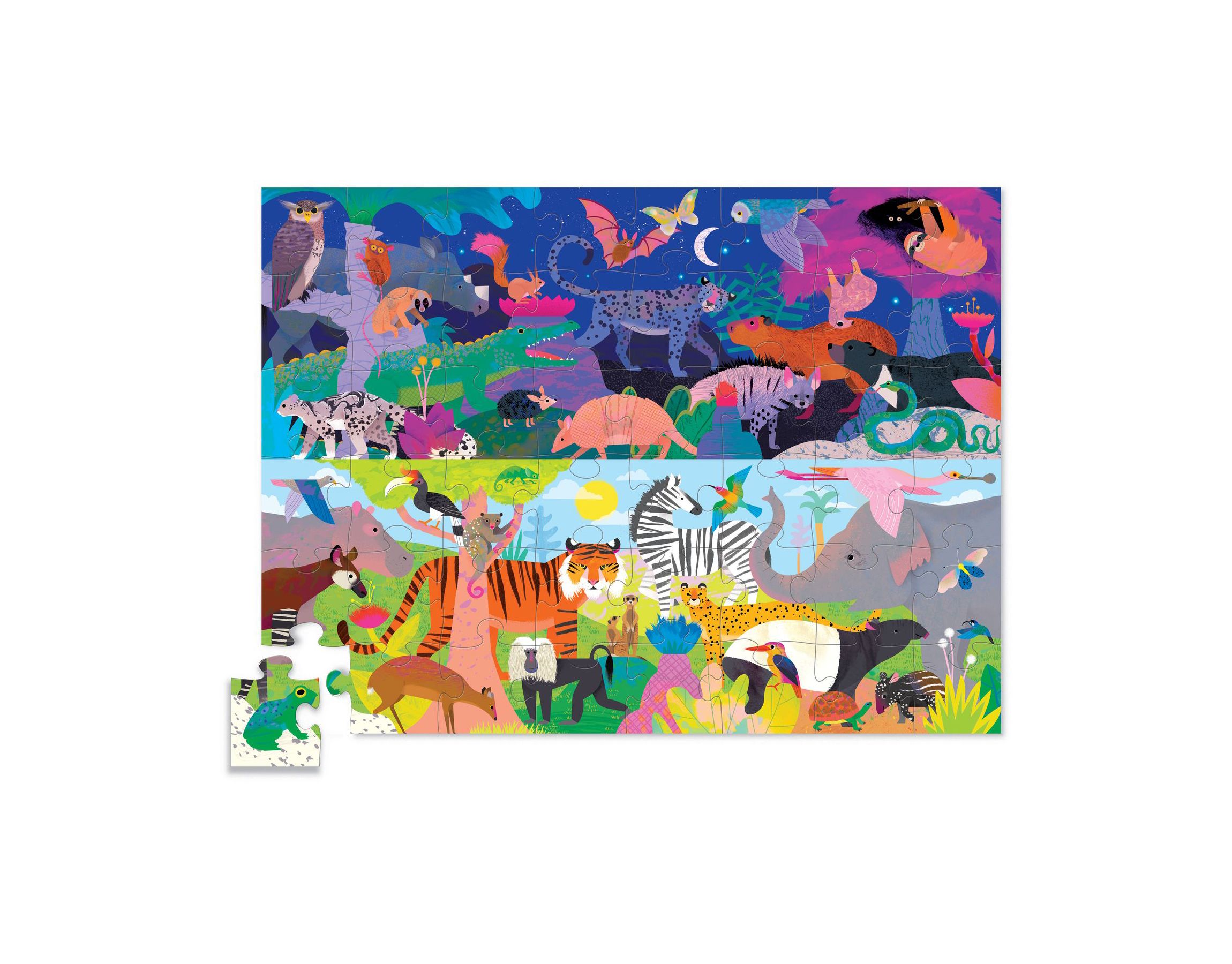 Opposites - Night & Day Floor Puzzle 48 Pcs