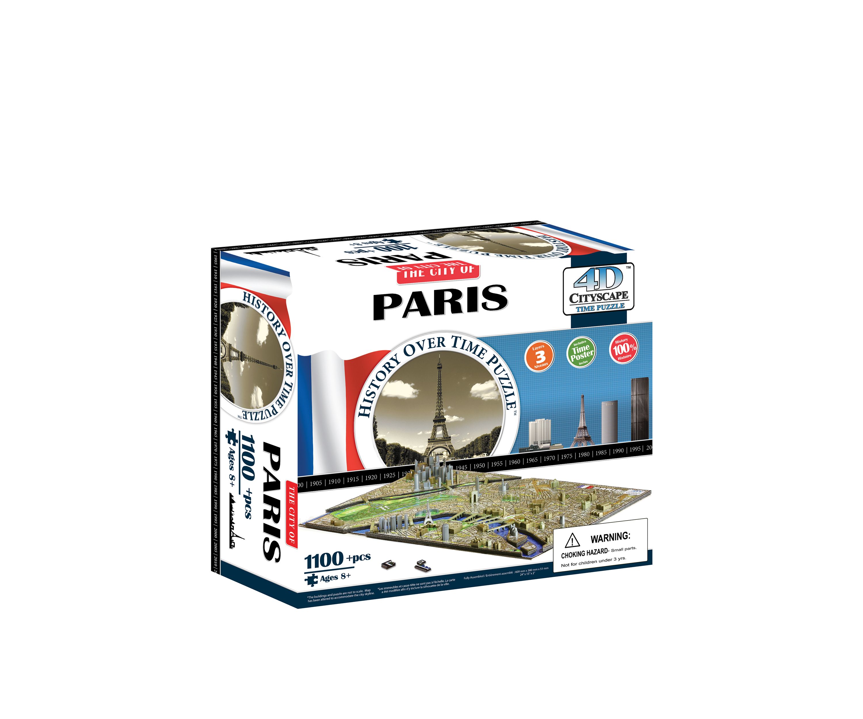 4D Cityscape Time Puzzle - Paris, France