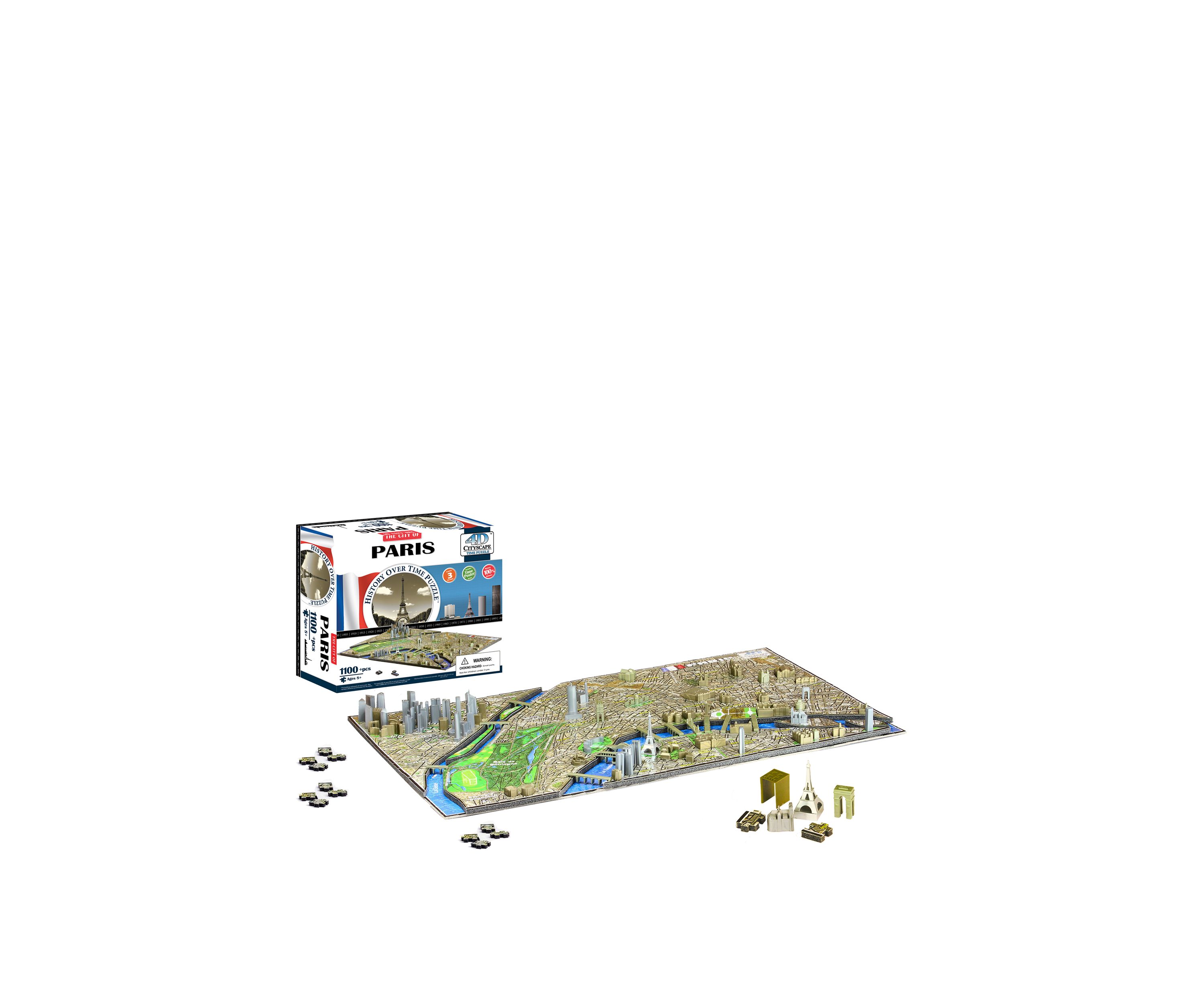 4D Cityscape Time Puzzle - Paris, France