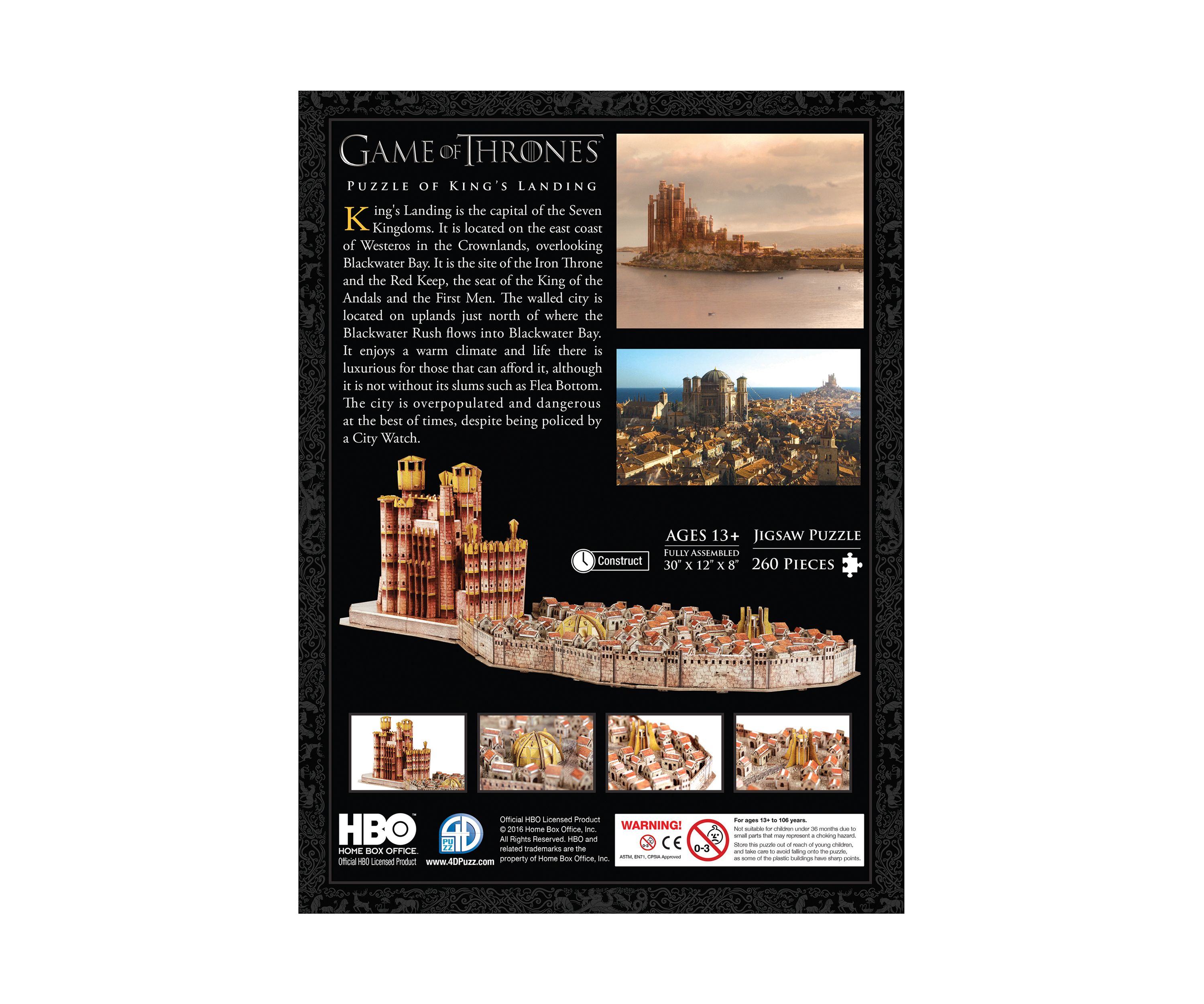 Game of Thrones: Kings Landing 3D Puzzle: 260 Pieces