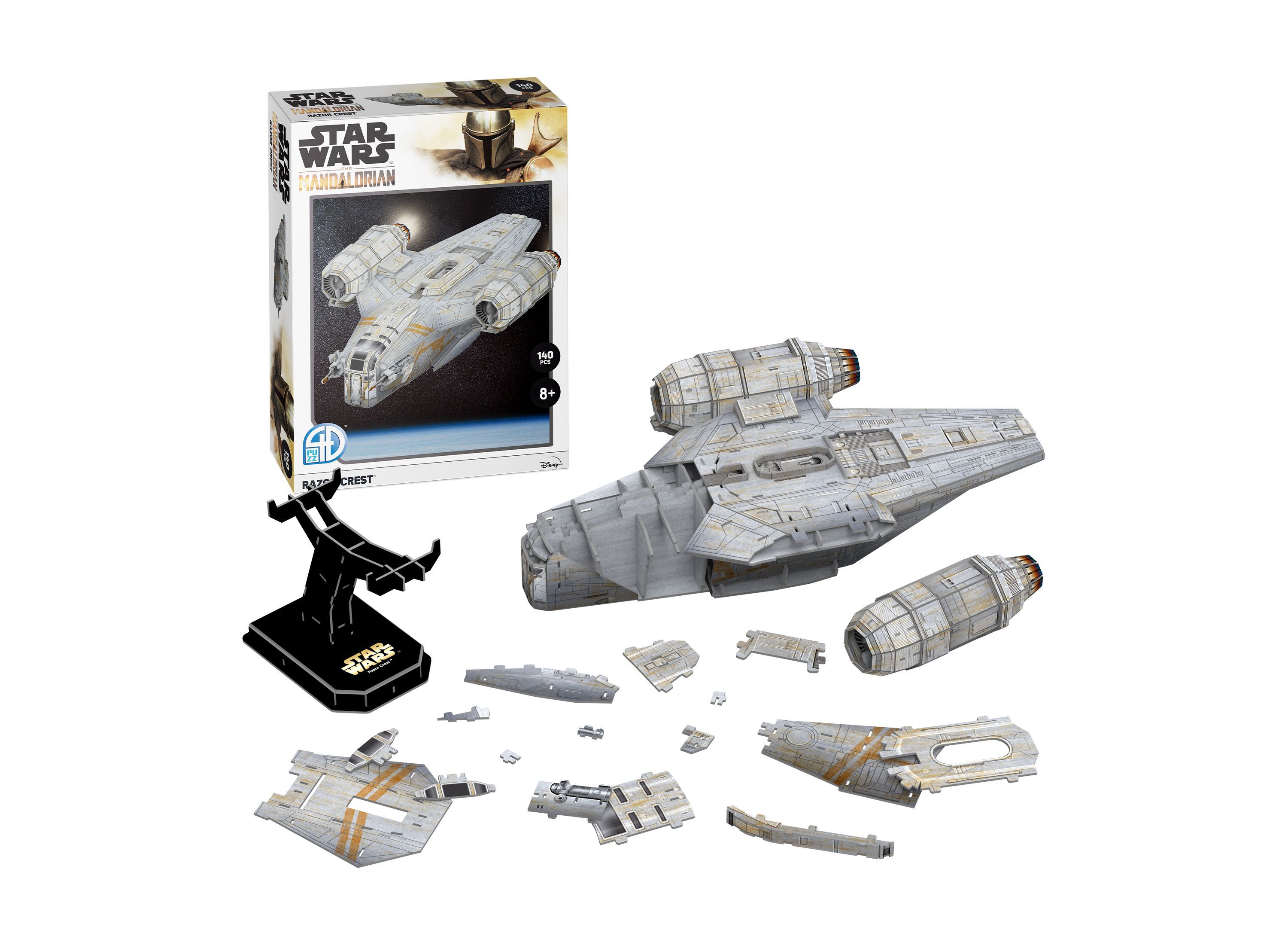 Star Wars - The Mandalorian Razor Crest Paper Model Kit: 140 Pcs