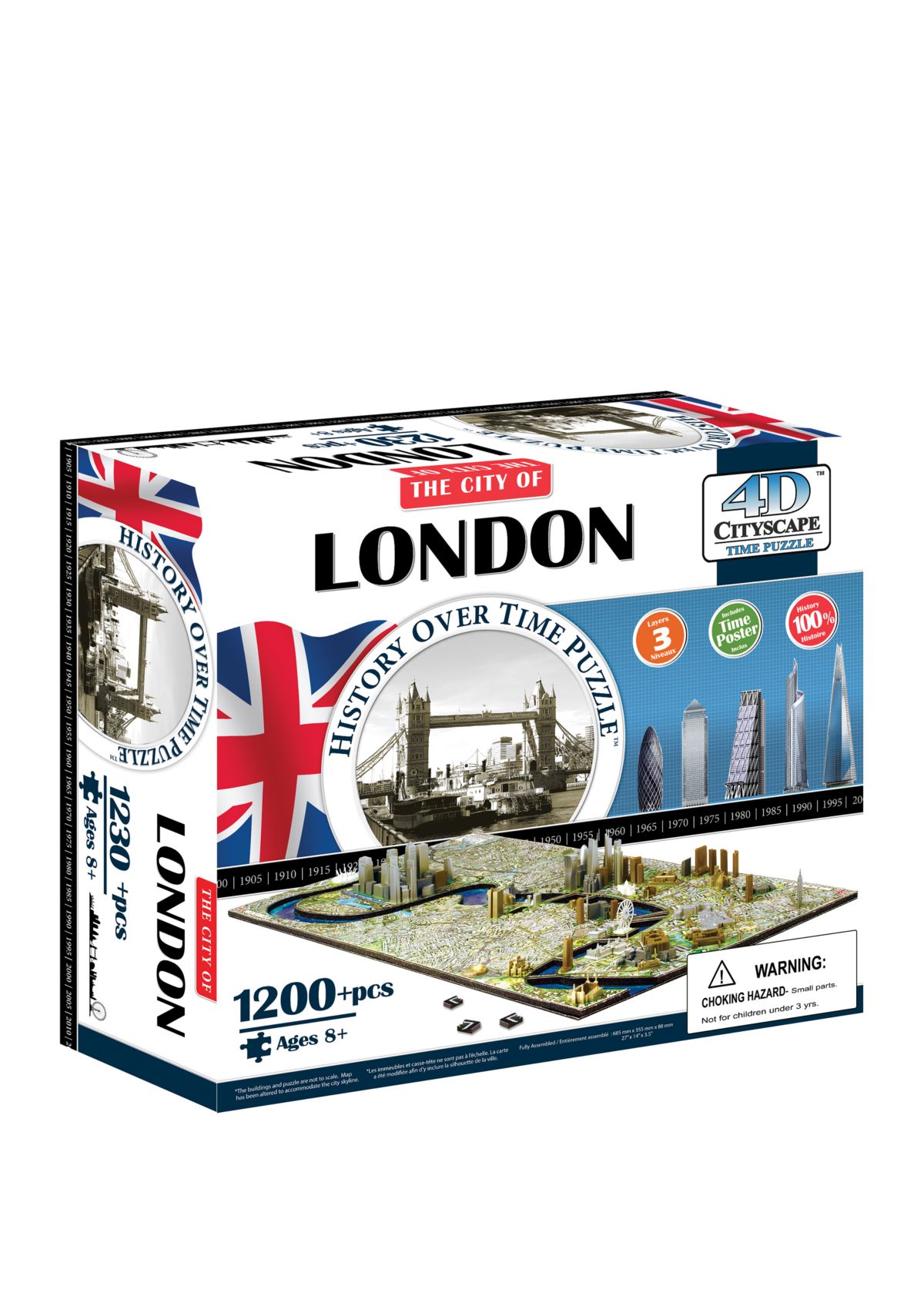 4D Cityscape Time Puzzle - London, England