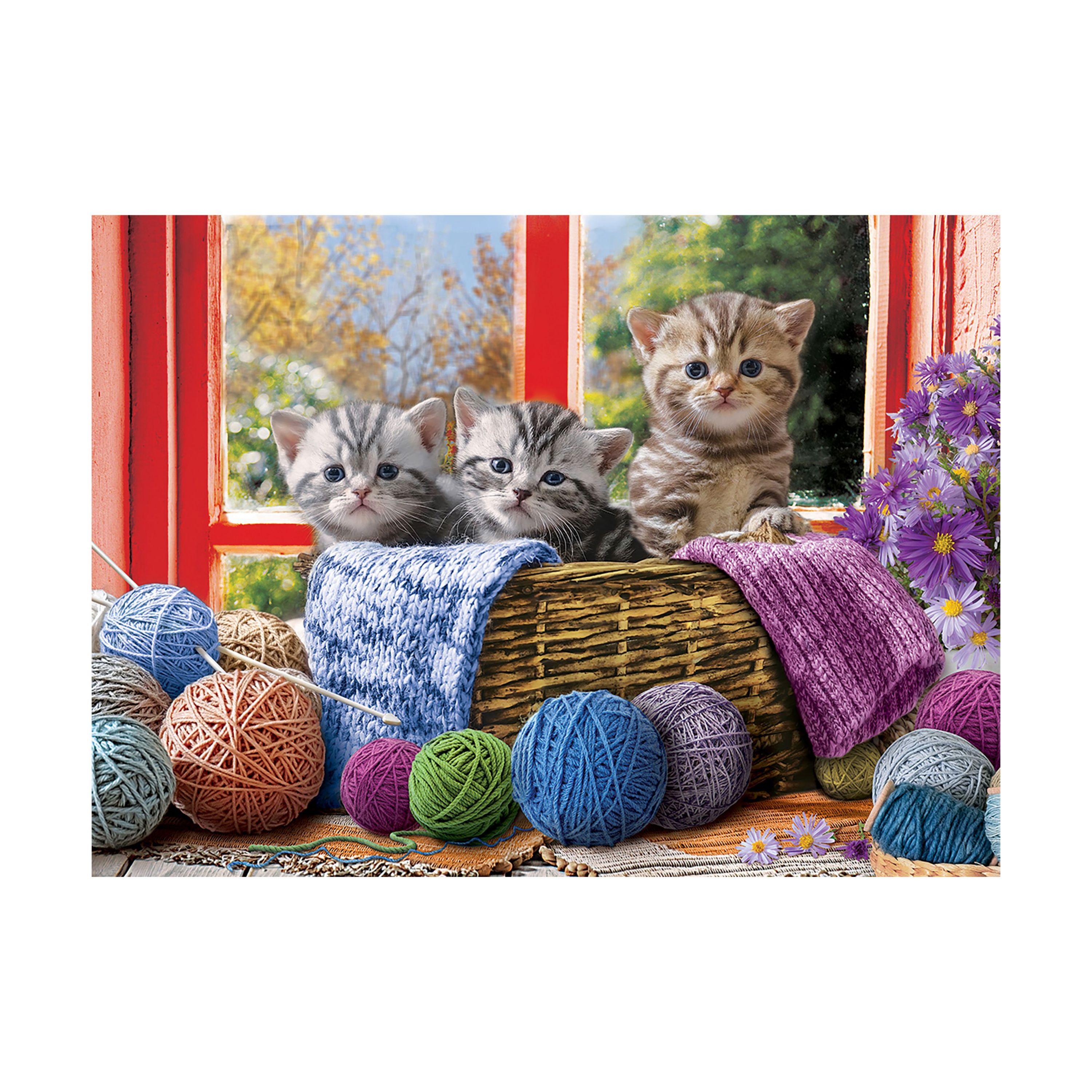 Knittin Kittens Large Pieces Puzzle: 500 Pcs