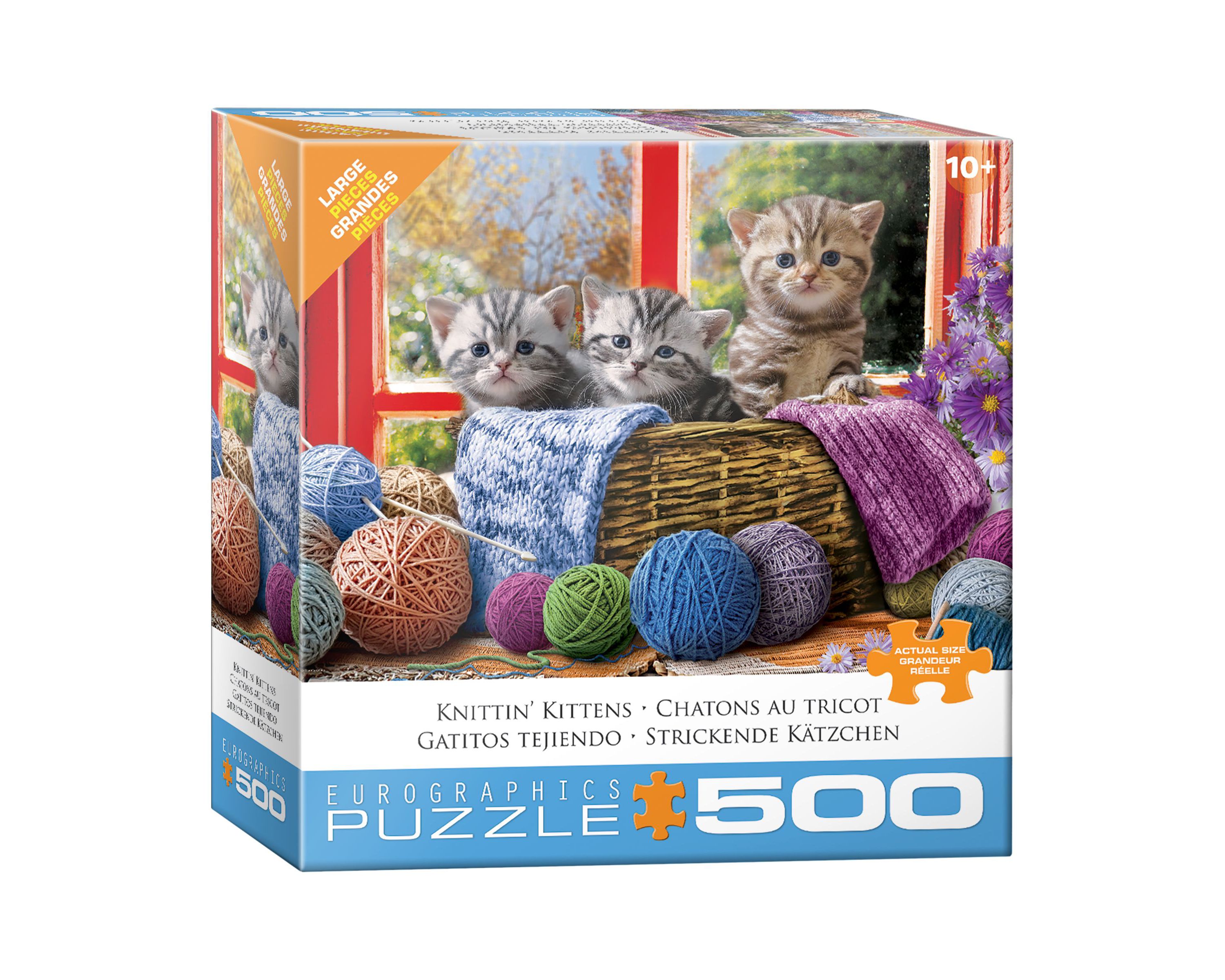 Knittin Kittens Large Pieces Puzzle: 500 Pcs