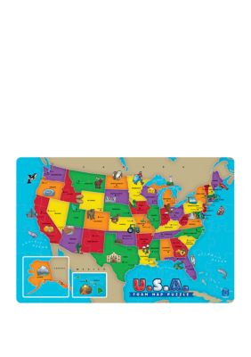 USA Foam Map Floor Puzzle: 54 Pieces