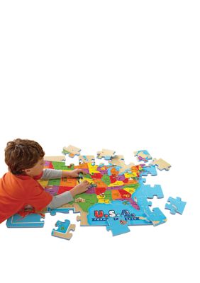 USA Foam Map Floor Puzzle: 54 Pieces